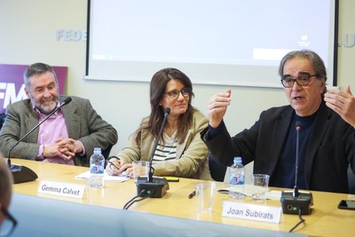 Gemma Calvet, Joan Subirats i Manuel Zafra