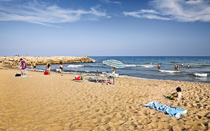 Imatge de la platja de Viladecans