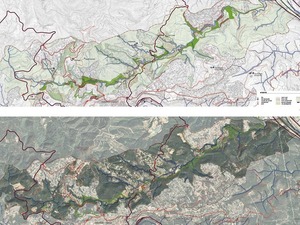 Escenaris de projectes al camí del Pas de la Barca