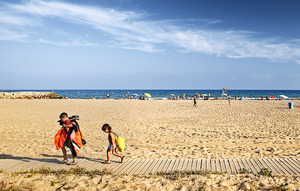 Imatge de la platja de Viladecans