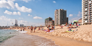 Imatge de la platja de Badalona