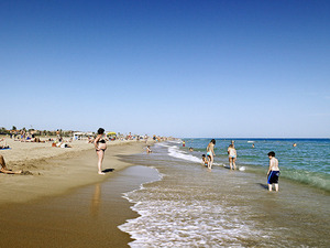 Imatge de la platja de Castelldefels