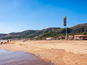 Imatge de la platja de Castelldefels