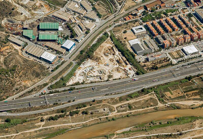 Vista obliqua de l’estat actual de l’àmbit