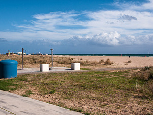 Imatge de la platja de Castelldefels