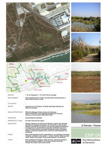 Fitxa tipus de l'inventari "Espais naturals protegits del Parc Agrari"