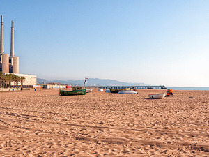 Imatge de les platges de Sant Adrià de Besòs