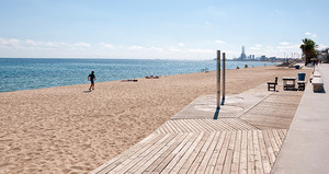 Imatge de la platja de Badalona