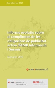Informe evolutiu sobre el compliment de les obligacions de publicitat activa d'AMB Informació i Serveis 2020