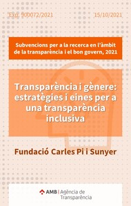 [Transparència i gènere: estratègies i eines per a una transparència inclusiva]