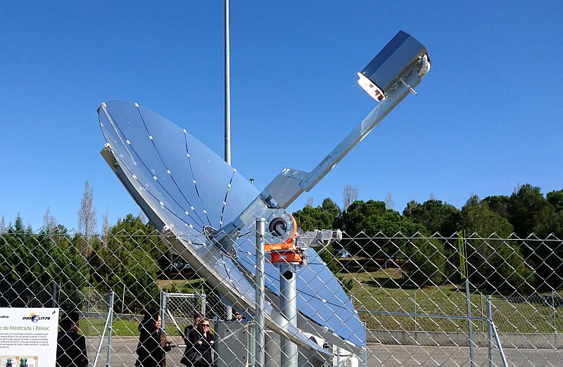 Captador solar dish-stirling